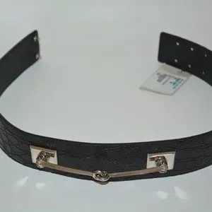 NWT GUCCI GENUINE CROCODILE HORSEBIT WAIST BELT NWT GUCCI $1200 CROCODILE LEATHER HORSEBIT WAIST BELT SZ 32  main image 2